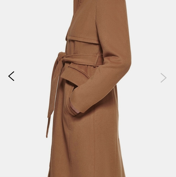 Women's Karl Lagerfeld wool blend coat - Picture 3 of 12